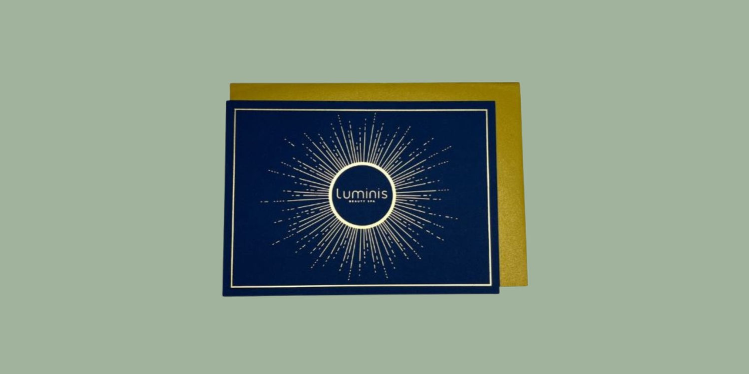 Luminis E-Gift Card and physical gift card to add to your self care list.