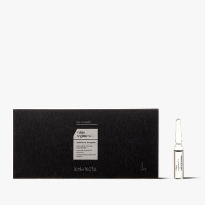 Black box with skincare product packaging on a white background