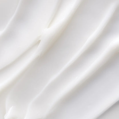 Close-up of white cream with folds