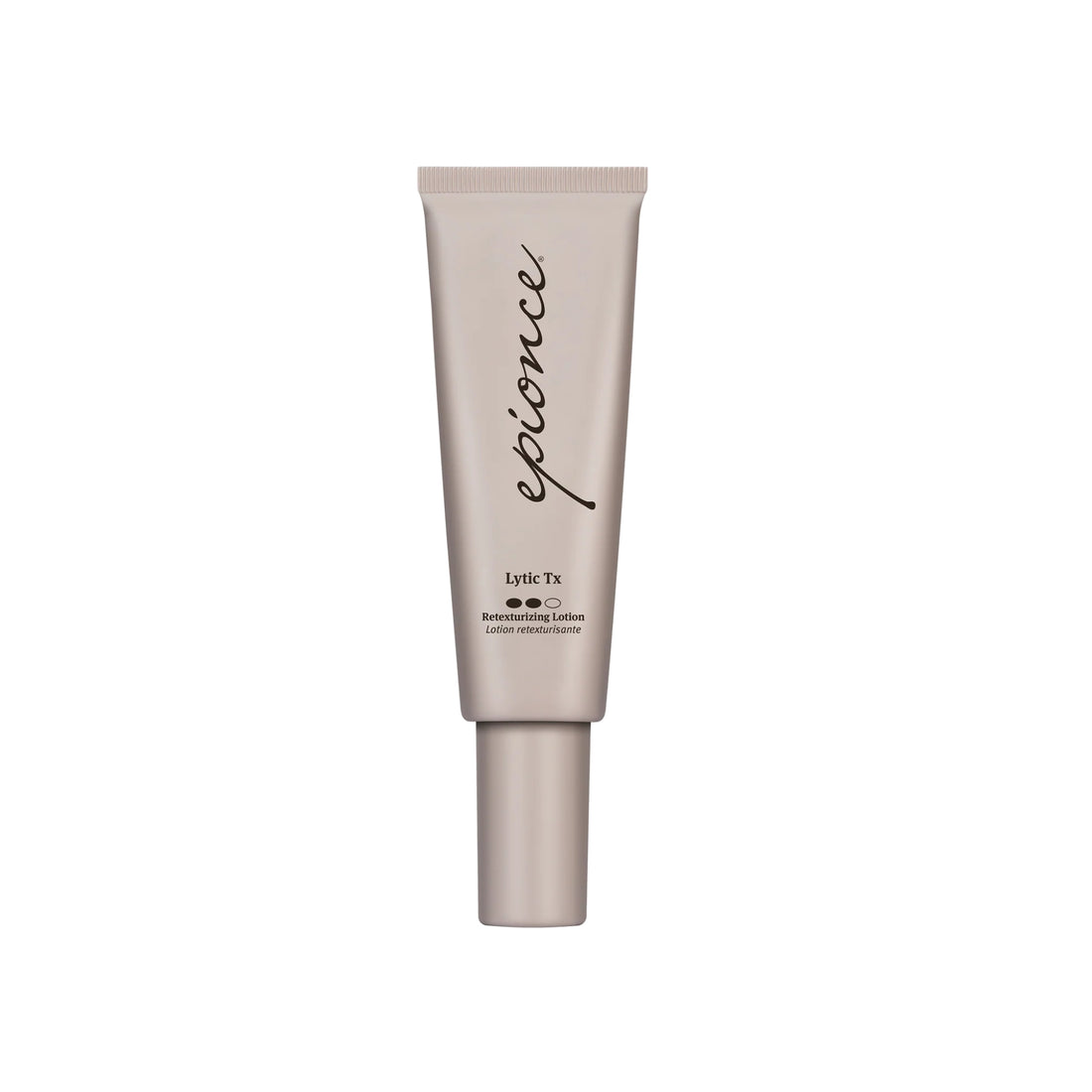 A single cosmetic tube of epionce Lytic Tx Retinol 24 Overnight Cream on a solid white background.