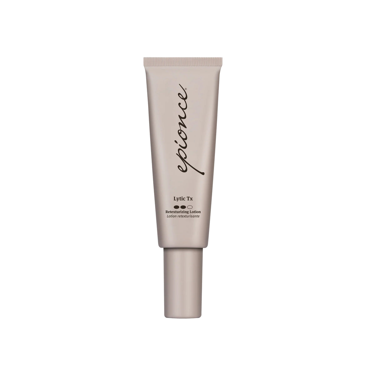 A single cosmetic tube of epionce Lytic Tx Retinol 24 Overnight Cream on a solid white background.